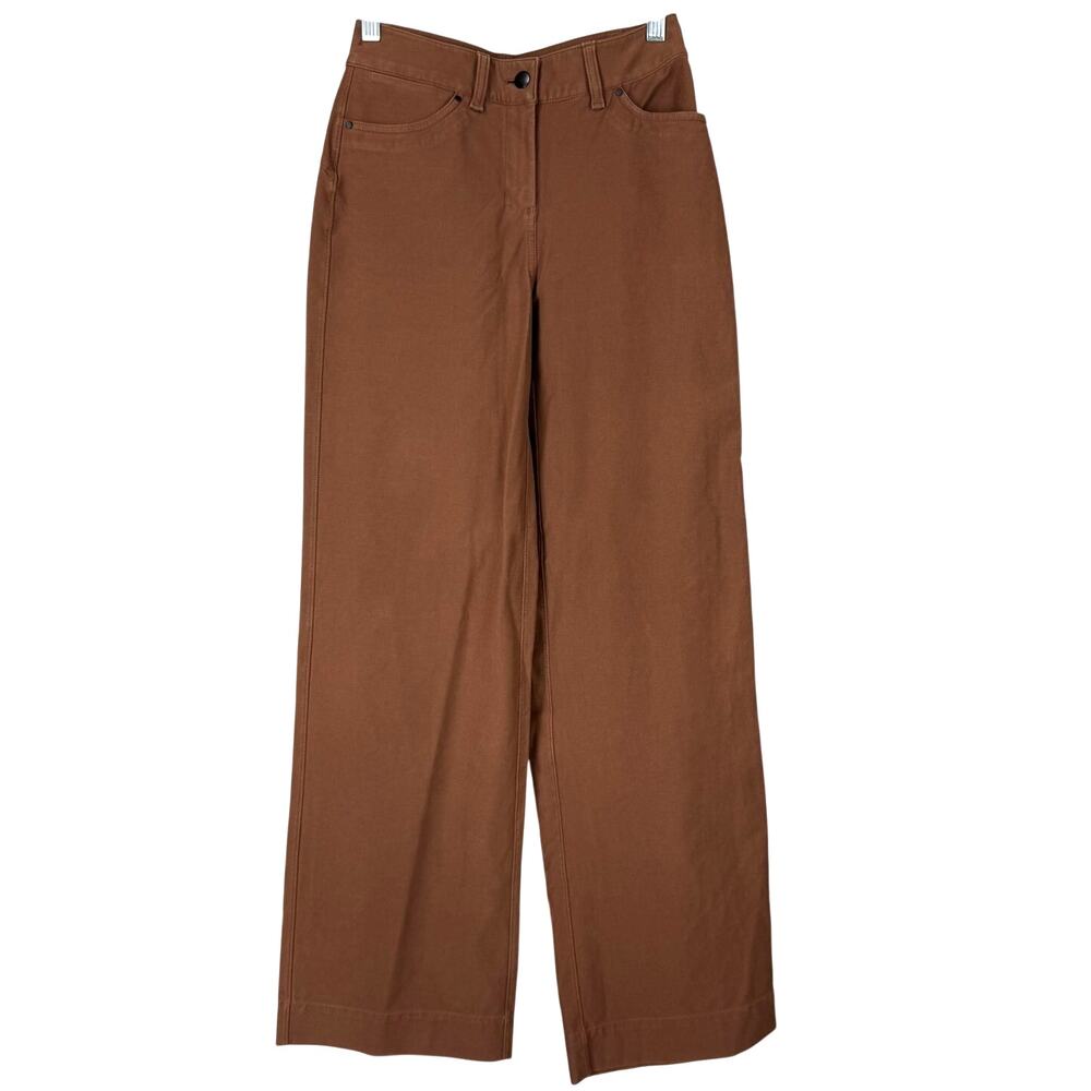 Lululemon City Sleek 5 Pocket Wide Leg HR Pant Utilitech Brown Women's Sz 24 EUC